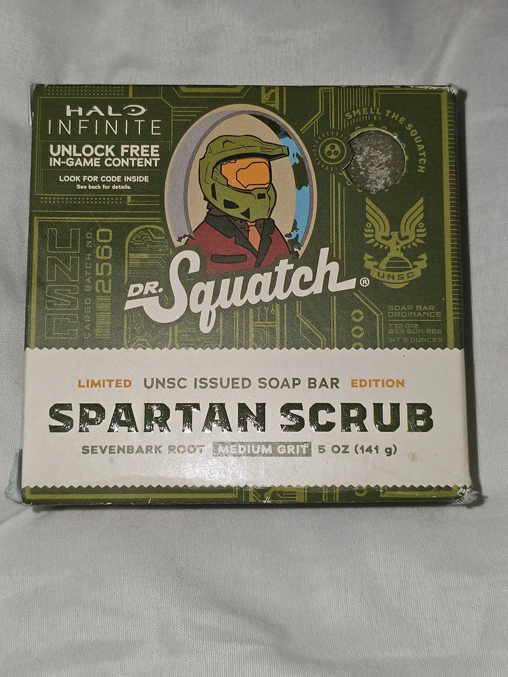 Spartan Scrub UNSC Issued Soap Bar - Green